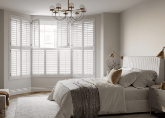Have two separate shutter sections (top and bottom) that open independently, giving flexible control over visibility and privacy.
